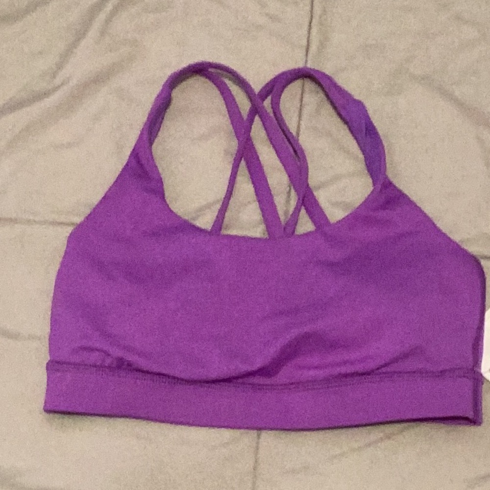 Lululemon Athletica Purple Sports Bra with Crisscross Straps